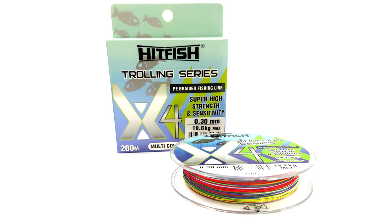 картинка Плетеный шнур HITFISH X4 Trolling Series 200m (Multi color) от производителя Hitfish