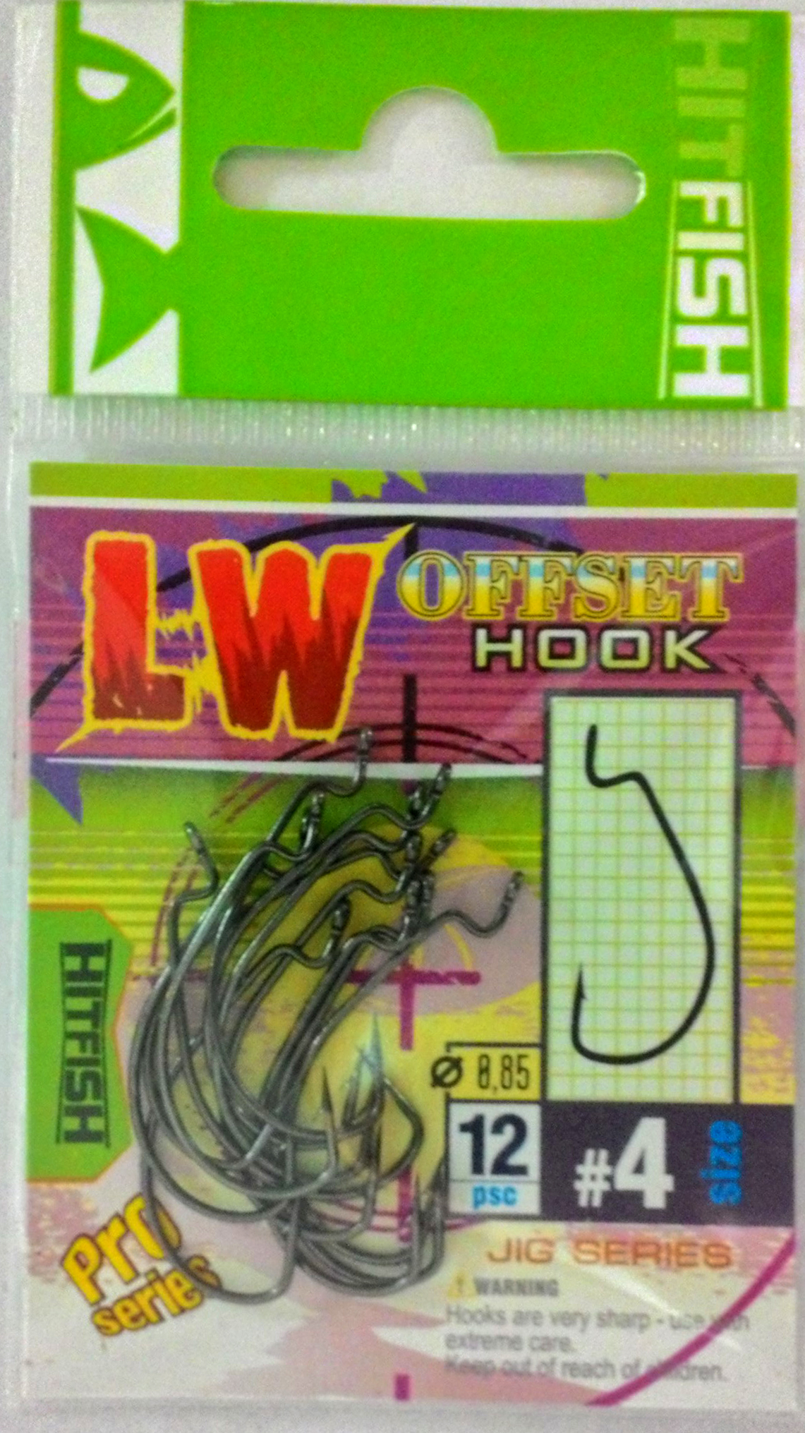 картинка Офсетный крючок HITFISH LW Offset Hook  от производителя Hitfish