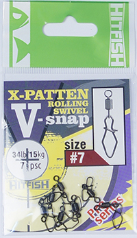 картинка HITFISH X-Patten Rolling Swivel With V-Snap  от производителя Hitfish