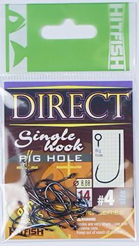 картинка Одинарный крючок HITFISH Direct  Single Hook от производителя Hitfish