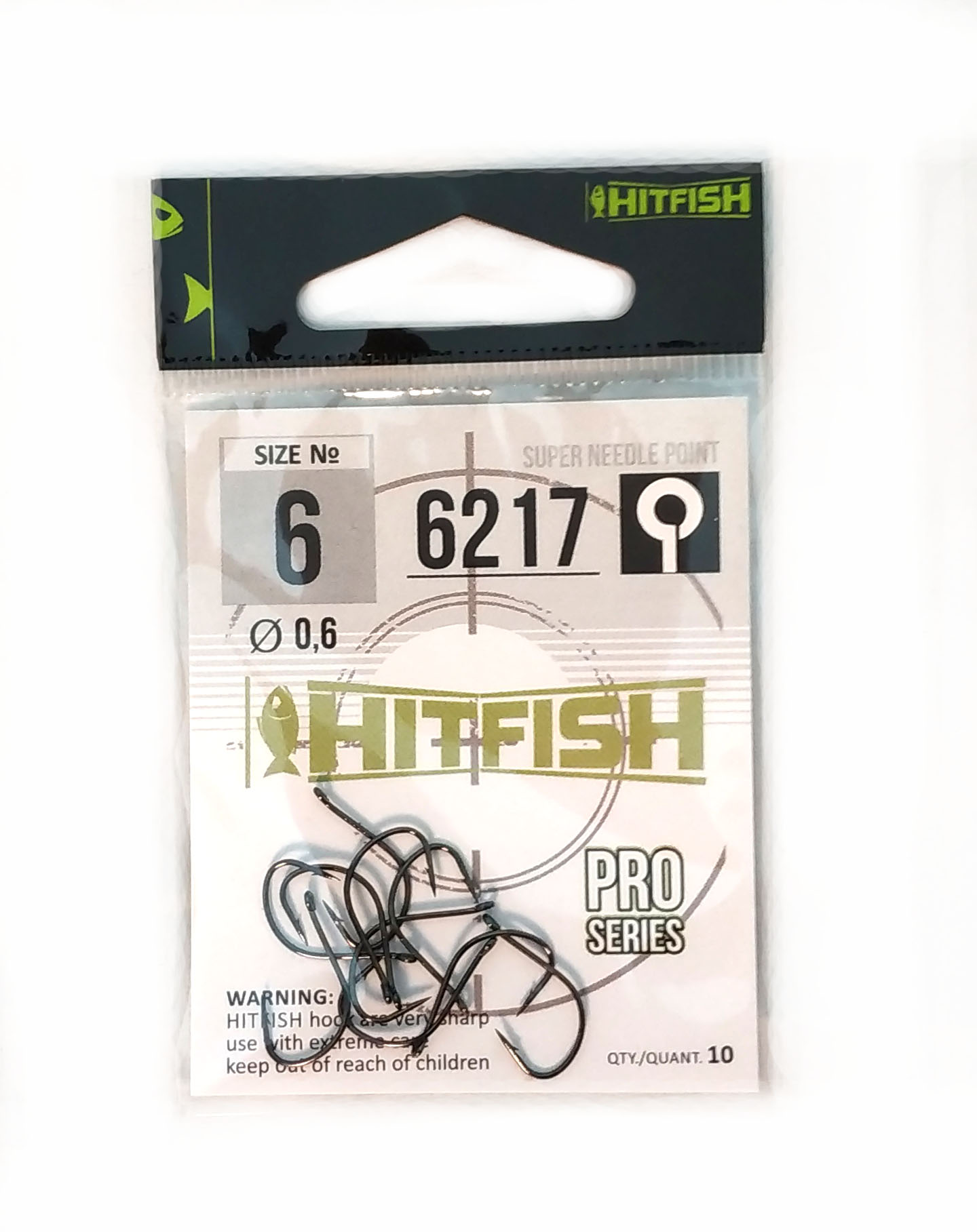 картинка Одинарный крючок HITFISH 6217 от производителя Hitfish