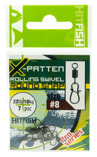 картинка HITFISH X-Patten Rolling Swivel With Round Snap  от производителя Hitfish