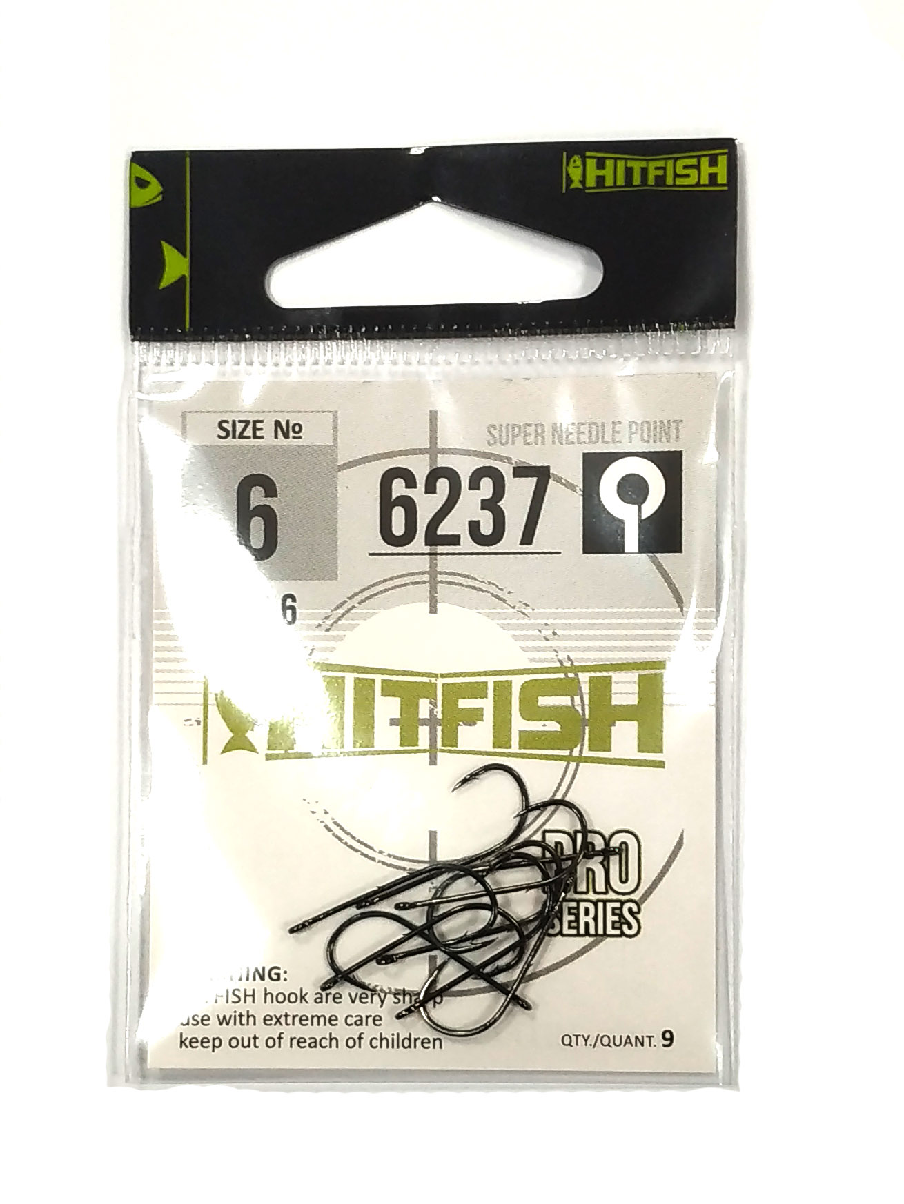 картинка Одинарный крючок HITFISH 6237 от производителя Hitfish