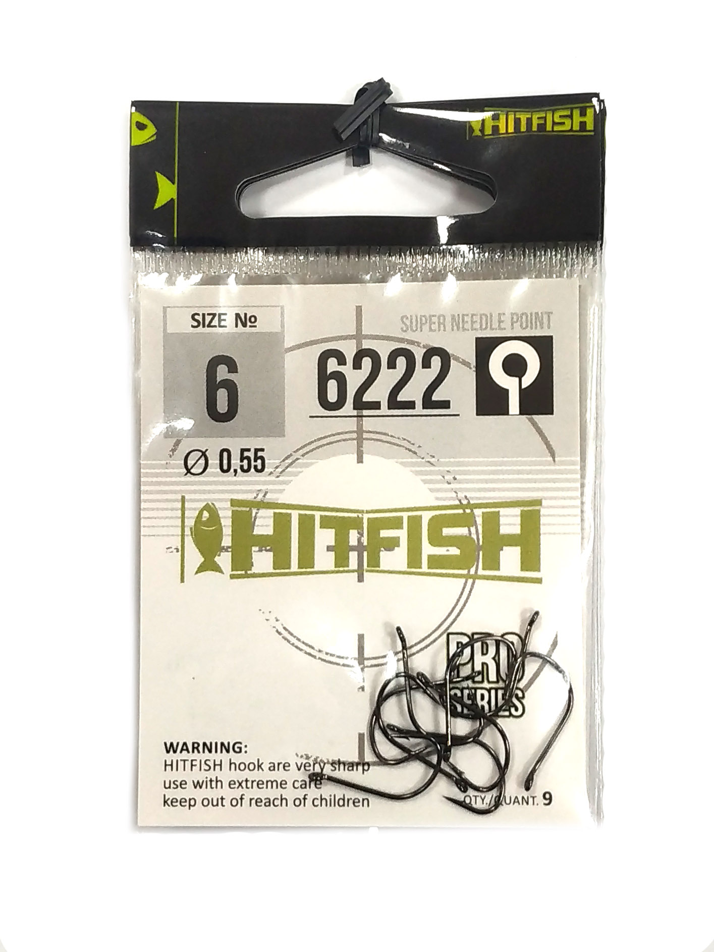 картинка Одинарный крючок HITFISH 6222 от производителя Hitfish