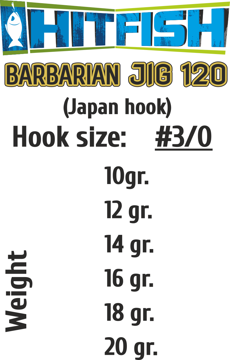 картинка Джиг-головки HITFISH BARBARIAN JIG 120 от производителя Hitfish