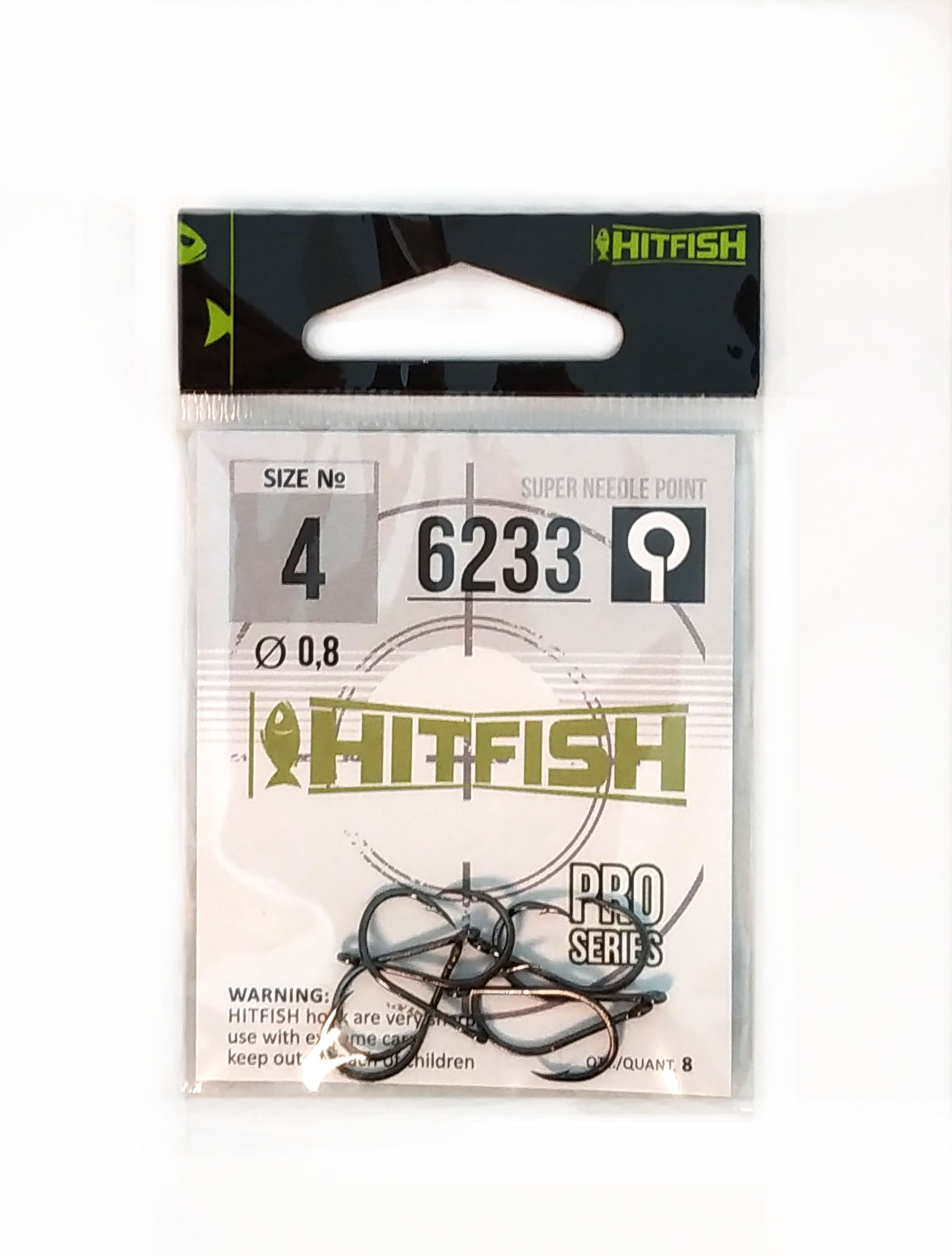 картинка Одинарный крючок HITFISH 6233 от производителя Hitfish