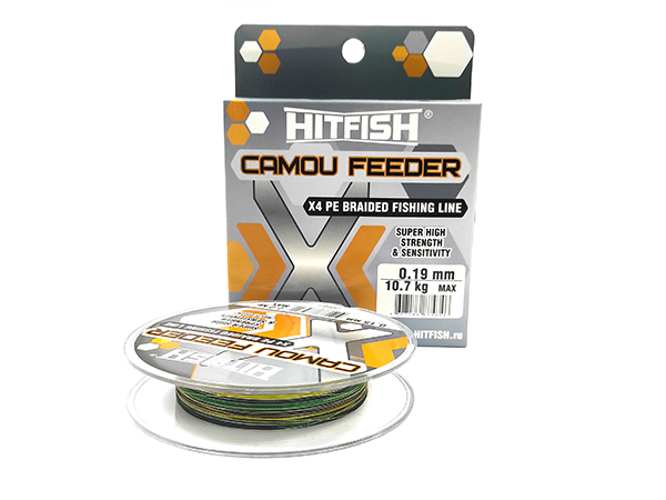 картинка Плетеный шнур HITFISH X4 CAMO FEEDER   от производителя Hitfish
