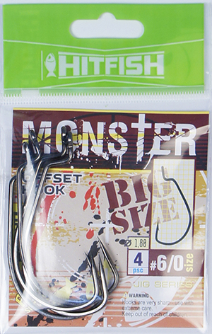 Каталог Офсетный крючок HITFISH Monster Offset Hook от производителя Hitfish